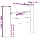  Uzglavlje Smeđi hrast 120 x 16 5 x 103 5 cm Konstruirano drvo | shoptok.hr