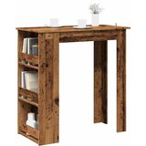vidaXL barski stol sa policom za odlaganje staro drvo 102x50x103,5 cm | shoptok.hr