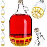 KADAX steklenica za vino 5L balon dama v košarici steklenica za vino 6 kosov + pokrovček, (5000355009) | Shoptok.si