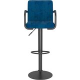  Barski stolčki 2 kosa moder žamet, (20967775) | Shoptok.si