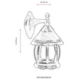 Opviq zidna svetiljka bap 68184 bkr M1 | ePonuda.com
