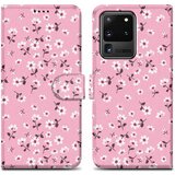 Cadorabo Ohišje, združljiv s Samsungom - Design Flower Rain št. 6 - Zaščitni pokrov z magnetnim zapiranjem, funkcijo stojala in režo za kartico, (20592707) Cene