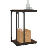  Bočni stolić smeđa boja hrasta 40x30x60 cm konstruirano drvo | shoptok.hr