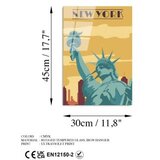 WALLXPERT dekorativna slika od kaljenog stkala, new york (UV1027) 30 x 45cm | ePonuda.com