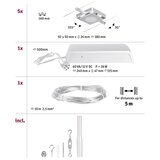 PAULMANN 94420 - SET 5xLED/4,5W Kompletan kablovski sistem MAC 230V mat hrom | Eponuda.com