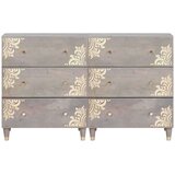 vidaXL Strani šal 2 pcs Siva 60 x 33.5 x 75 cm Trden mangov les | Shoptok.si