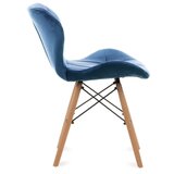  SET 4x trpezarijske stolice TRIGO 74x48 cm tamnoplava/bukva | Eponuda.com