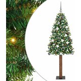  Mršavo božićno drvce Zelena 210 cm PVC i čvrsto drvo bora | Eponuda.com