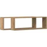 Police na zidu 2 pcs Umjetnička hrastovina 80 x 15 x 26 cm | shoptok.hr
