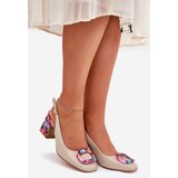 S. BARSKI Leather Women's Heeled Sandals D&A | Shoptok.si