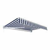 Tenda S NOSAČIMA 4X2,5M PLAVO/BIJELA | shoptok.hr