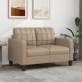 vidaXL Dvosjed od tkanine boja cappuccina 120 cm od umjetne kože Cijene