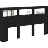  Ormarić za uzglavlje LED boja crni hrasta 180x17x102 cm | shoptok.hr
