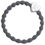 By Eloise London Silver Heart Storm Grey elastika za lase | Shoptok.si