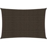 vidaXL Jedro za zaštitu od sunca 160 g/m² smeđe 2 x 4 m HDPE | shoptok.hr