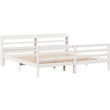 vidaXL Okvir kreveta s uzglavljem bez madraca bijeli 180x200 cm | shoptok.hr