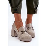 S. BARSKI Gray Patent Leather Women's Pumps D&A | ePonuda.com