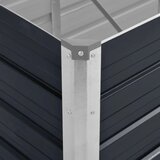  Povišena vrtna gredica antracit 240x80x45 cm pocinčani čelik | shoptok.hr
