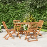  5-dijelni vrtni blagovaonski set od masivnog bagremovog drva | shoptok.hr