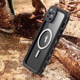 ShellBox Vodoodporna 360° MagSafe torbica IP68 za iPhone 15 Plus – Črna | Shoptok.si