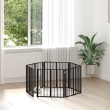  Vrata za pse 6 pcs Crna 60 x 60 cm Cinkani čelik Cijene