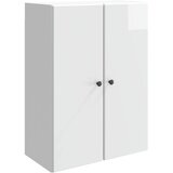 vidaXL Ormar za montažu na zid 66 x 34 5 x 90 cm Konstruirano drvo - Bijela visokog sjaja 66 x 34 5 x 90 cm | shoptok.hr