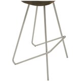 Premier Housewares Barsko stol iz masivnega bresta v srebrni barvi/v naravni barvi (višina sedeža 78 cm) District – | Shoptok.si