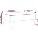  Tabure žuti 77x55x31 cm baršunasti | shoptok.hr