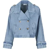 VMLELOU SHORT LS TRENCHCOAT Plava