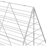  Kavez za zečeve Srebrno 400 x 100 x 210 cm Cinkani čelik | shoptok.hr