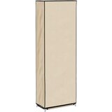 Ormarić za cipele s pokrovom od tkanine 57 x 29 x 162 cm krem | shoptok.hr