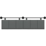  Držeće uzglavlje Zidne Tamno siva 170 x 55 x 5 cm tkanina - Tamno siva 160 cm bez LED | shoptok.hr