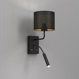  Zidna lampa LOFT SHADE 1xE27/60W+1xG9/8W/230V crna/zlatna | Eponuda.com