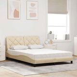  Krevet s madracem krem 140x200 cm od tkanine | shoptok.hr