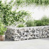 vidaXL gabionska stena s pokrovi iz pocinkanega jekla 600x30x50 cm | Shoptok.si