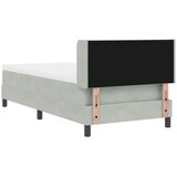  s opruga kutije Svijetlo siva 200 x 100 cm Baršun | shoptok.hr