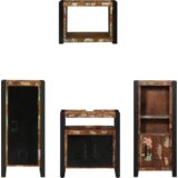 vidaXL Set namještaja za kupaonicu 4 pcs Čvrsto reciklirano drvo | shoptok.hr
