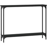  Konzolni stol crni 100 x 22 5 x 75 cm od konstruiranog drva | shoptok.hr