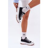 PE1 Low Women's Sneakers On Platform Black Aradwin Cene