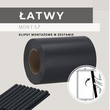  Grafitna traka za ogradu 19 x 35 metara 450 g po kvadratnom metru 20 kopči | shoptok.hr