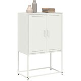 vidaXL Visoka omara bela 68,5x38,5x107 cm jeklo | Shoptok.si