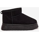 Boto Women's Snow Boots On Platform Insulated With Fur Black Vesirae | shoptok.hr