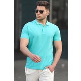 Madmext Polo T-shirt - Turquoise - Regular fit cene