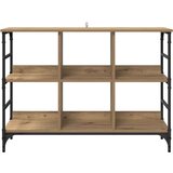vidaXL Strani šal Rjava 102 x 32 x 73.5 cm Konstruiran les | Shoptok.si