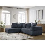 Bobochic Paris Tamno plava kutna garnitura od šenila (s lijevim kutom/u obliku slova L) Whesley – | shoptok.hr