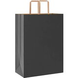  Papirnate vrećice 250 kom s ručkama crne 32x17x44 cm | shoptok.hr