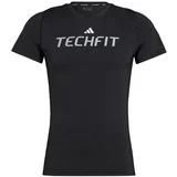 Adidas Funkcionalna majica 'Techfit' črna / bela