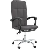  Uredski naslonjač od umjetne kože sivi | shoptok.hr
