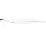 Ručna zlačivna tenda s LED diodama Bijeli 4 × 3 m | Eponuda.com