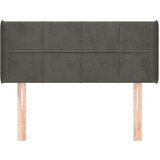  Vzglavje z ušesi temno sivo 83x16x78/88 cm žamet, (20737387) | Shoptok.si